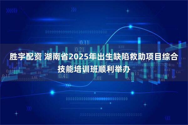 胜宇配资 湖南省2025年出生缺陷救助项目综合技能培训班顺利举办